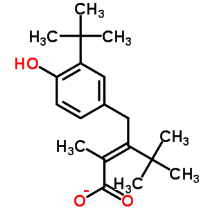 36536-48-8  (2Z)-3-(3-tert-butyl-4-hydroxybenzyl)-2,4,4-trimethylpent-2-enoate