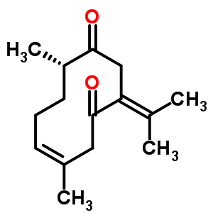38230-32-9  (6Z,10S)-6,10-dimethyl-3-(1-methylethylidene)cyclodec-6-ene-1,4-dione