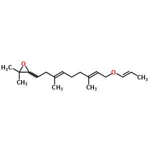 51023-58-6  3-{(3E,7E)-3,7-dimethyl-9-[(1E)-prop-1-en-1-yloxy]nona-3,7-dien-1-yl}-2,2-dimethyloxirane