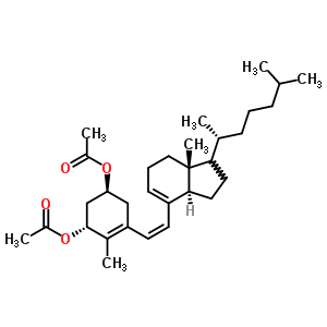 54712-17-3  (1R,3S,6Z,17xi)-9,10-secocholesta-5(10),6,8-triene-1,3-diyl diacetate