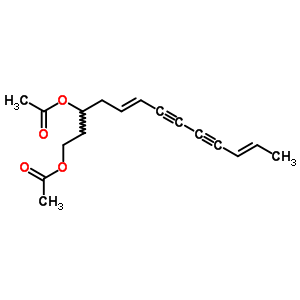 55078-26-7  (2E,8E)-trideca-2,8-diene-4,6-diyne-11,13-diyl diacetate