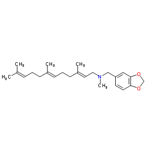57710-61-9  (2E,6E)-N-(1,3-benzodioxol-5-ylmethyl)-N,3,7,11-tetramethyldodeca-2,6,10-trien-1-amine
