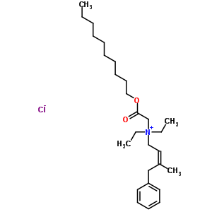 57757-50-3  (2Z)-N-[2-(decyloxy)-2-oxoethyl]-N,N-diethyl-3-methyl-4-phenylbut-2-en-1-aminium chloride