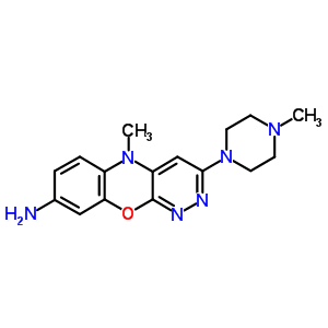 61939-70-6  5-methyl-3-(4-methylpiperazin-1-yl)-5H-pyridazino[3,4-b][1,4]benzoxazin-8-amine