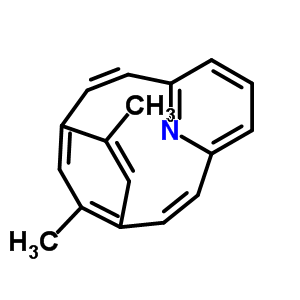 64000-97-1  (2Z,9Z)-12,14-dimethyl-16-azatricyclo[9.2.2.1~4,8~]hexadeca-1(13),2,4(16),5,7,9,11,14-octaene