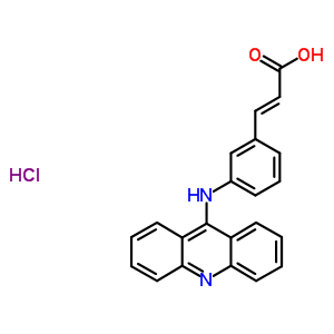 64895-04-1  (2E)-3-[3-(acridin-9-ylamino)phenyl]prop-2-enoic acid hydrochloride