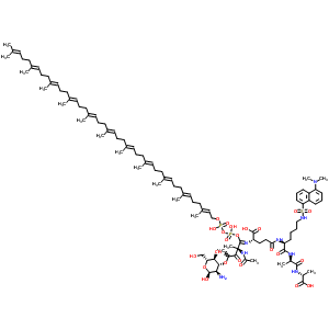 65717-73-9  (2S)-2-[[(2S)-2-acetamido-4-[(2S,3R,4R,5S,6R)-3-amino-2,5-dihydroxy-6-(hydroxymethyl)tetrahydropyran-4-yl]oxy-1-[hydroxy-[hydroxy-[(2E,6E,10E,14E,18E,22E,26E,30E,34E,38E)-3,7,11,15,19,23,27,31,35,39,43-undecamethyltetratetraconta-2,6,10,14,18,22,26,30,34,