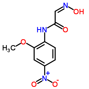 67303-27-9  (2Z)-2-(hydroxyimino)-N-(2-methoxy-4-nitrophenyl)ethanamide