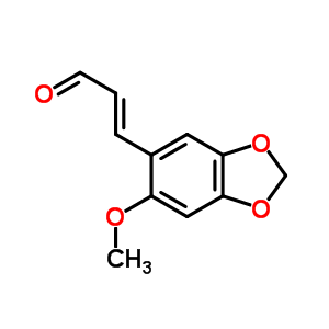 67323-02-8  (2E)-3-(6-methoxy-1,3-benzodioxol-5-yl)prop-2-enal