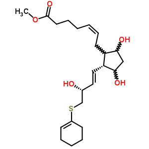 73285-92-4  methyl (5Z)-7-{(2R)-2-[(1E,3R)-4-(cyclohex-1-en-1-ylsulfanyl)-3-hydroxybut-1-en-1-yl]-3,5-dihydroxycyclopentyl}hept-5-enoate