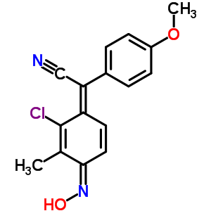 737-44-0  (2Z)-[(4Z)-2-chloro-4-(hydroxyimino)-3-methylcyclohexa-2,5-dien-1-ylidene](4-methoxyphenyl)ethanenitrile