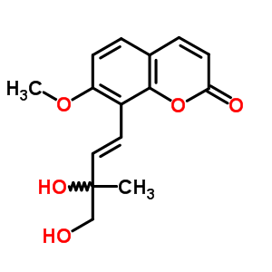 74474-76-3  8-[(1E)-3,4-dihydroxy-3-methylbut-1-en-1-yl]-7-methoxy-2H-chromen-2-one