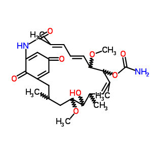 76207-83-5  13-hydroxy-8,14-dimethoxy-4,10,12,16-tetramethyl-3,20,22-trioxo-2-azabicyclo[16.3.1]docosa-1(21),4,6,10,18-pentaen-9-yl carbamate