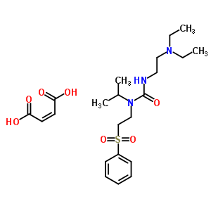 85053-47-0;96436-73-6  3-[2-(diethylamino)ethyl]-1-(1-methylethyl)-1-[2-(phenylsulfonyl)ethyl]urea (2Z)-but-2-enedioate