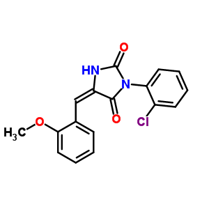 97310-75-3  (5E)-3-(2-chlorophenyl)-5-[(2-methoxyphenyl)methylidene]imidazolidine-2,4-dione