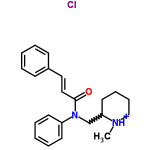 100908-69-8  1-methyl-2-({phenyl[(2E)-3-phenylprop-2-enoyl]amino}methyl)piperidinium chloride