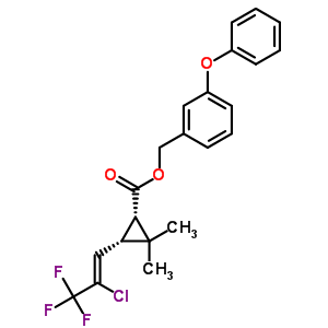 110508-49-1  3-phenoxybenzyl (1S,3S)-3-[(1Z)-2-chloro-3,3,3-trifluoroprop-1-en-1-yl]-2,2-dimethylcyclopropanecarboxylate