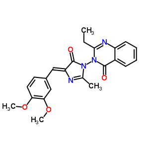 114496-28-5  3-{(4Z)-4-[(3,4-dimethoxyphenyl)methylidene]-2-methyl-5-oxo-4,5-dihydro-1H-imidazol-1-yl}-2-ethylquinazolin-4(3H)-one