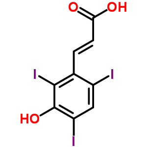 1206-92-4  (2E)-3-(3-hydroxy-2,4,6-triiodophenyl)prop-2-enoic acid