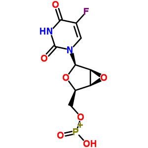 140132-22-5  1-{2,3-anhydro-5-O-[hydroxy(oxo)phosphonio]-beta-D-lyxofuranosyl}-5-fluoropyrimidine-2,4(1H,3H)-dione