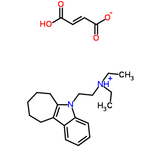 17929-92-9  N,N-diethyl-2-(7,8,9,10-tetrahydrocyclohepta[b]indol-5(6H)-yl)ethanaminium (2E)-3-carboxyprop-2-enoate