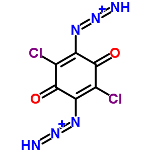 26157-96-0  1,1'-(2,5-dichloro-3,6-dioxocyclohexa-1,4-diene-1,4-diyl)bis(triaza-1,2-dien-2-ium)