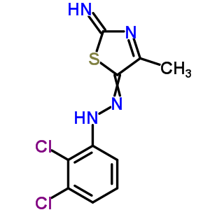 32320-16-4  (2E)-5-[(2,3-dichlorophenyl)hydrazono]-4-methyl-1,3-thiazol-2(5H)-imine