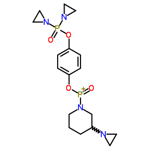 34180-19-3  (3-aziridin-1-ylpiperidin-1-yl)(4-{[bis(aziridin-1-yl)phosphoryl]oxy}phenoxy)oxophosphonium