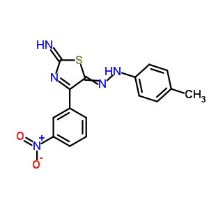 39875-03-1  (2Z)-5-[(4-methylphenyl)hydrazono]-4-(3-nitrophenyl)-1,3-thiazol-2(5H)-imine