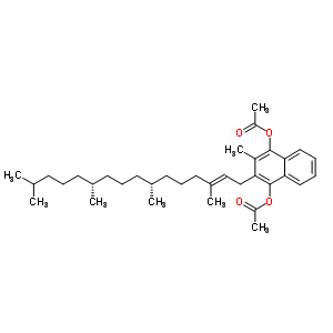 604-87-5  2-metil-3-[(2E,7R,11R)-3,7,11,15-tetrametil-hexadek-2-én-1-il]naftalin-1,4-diil-diacetát