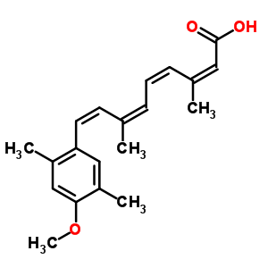 61435-52-7  (2Z,4Z,6Z,8Z)-9-(4-methoxy-2,5-dimethylphenyl)-3,7-dimethylnona-2,4,6,8-tetraenoic acid