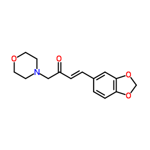 66596-42-7  (3E)-4-(1,3-benzodioxol-5-yl)-1-morpholin-4-ylbut-3-en-2-one