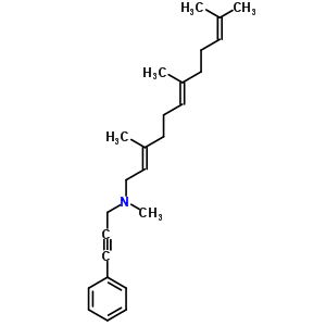 66842-86-2  (2E,6E)-N,3,7,11-tetramethyl-N-(3-phenylprop-2-yn-1-yl)dodeca-2,6,10-trien-1-amine