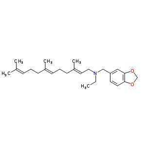 66903-18-2  (2E,6E)-N-(1,3-benzodioxol-5-ylmethyl)-N-ethyl-3,7,11-trimethyldodeca-2,6,10-trien-1-amine