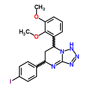 6769-73-9  7-(2,3-dimethoxyphenyl)-5-(4-iodophenyl)-1,5,6,7-tetrahydrotetrazolo[1,5-a]pyrimidine