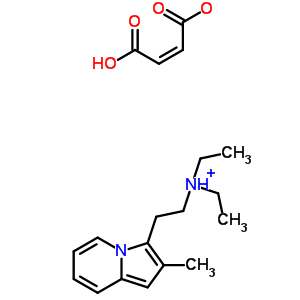 70403-63-3  N,N-diethyl-2-(2-methylindolizin-3-yl)ethanaminium (2Z)-3-carboxyprop-2-enoate