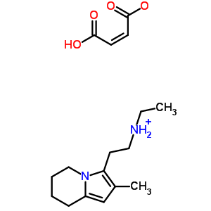 70403-65-5  N-ethyl-2-(2-methyl-5,6,7,8-tetrahydroindolizin-3-yl)ethanaminium (2Z)-3-carboxyprop-2-enoate