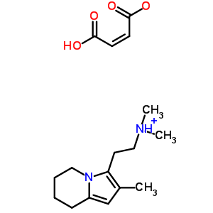 70403-68-8  N,N-dimethyl-2-(2-methyl-5,6,7,8-tetrahydroindolizin-3-yl)ethanaminium (2Z)-3-carboxyprop-2-enoate