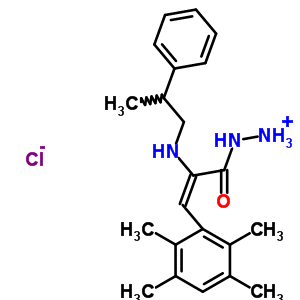 72606-38-3  [(2E)-2-[(2-phenylpropyl)amino]-3-(2,3,5,6-tetramethylphenyl)prop-2-enoyl]diazanium chloride