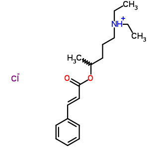 73790-92-8  N,N-diethyl-4-{[(2E)-3-phenylprop-2-enoyl]oxy}pentan-1-aminium chloride