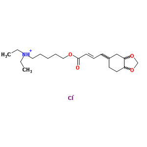 73805-87-5  N,N-diethyl-5-{[(2E)-4-(hexahydro-1,3-benzodioxol-5-yl)but-2-enoyl]oxy}pentan-1-aminium chloride