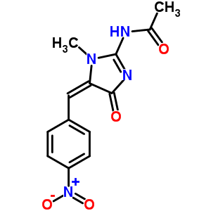 73941-43-2  N-{(5E)-1-methyl-5-[(4-nitrophenyl)methylidene]-4-oxo-4,5-dihydro-1H-imidazol-2-yl}acetamide