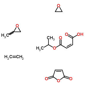 75535-30-7  ethylene; furan-2,5-dione; (Z)-4-isopropoxy-4-oxo-but-2-enoic acid; 2-methyloxirane; oxirane