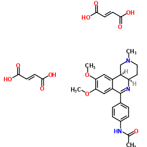 76166-55-7  N-{4-[(4aR,10bS)-8,9-dimethoxy-2-methyl-1,2,3,4,4a,10b-hexahydrobenzo[c][1,6]naphthyridin-6-yl]phenyl}acetamide di[(2E)-but-2-enedioate]