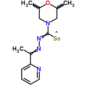 79514-42-4  [(2,6-dimethylmorpholin-4-yl)(1-pyridin-2-ylethylidene)carbonohydrazonoyl]selanyl