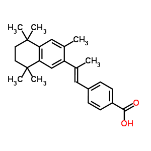 87316-44-7  4-[(1E)-2-(3,5,5,8,8-pentamethyl-5,6,7,8-tetrahydronaphthalen-2-yl)prop-1-en-1-yl]benzoic acid