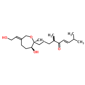 89116-68-7  (3E)-9-[(2S,3S,6E)-3-hydroxy-6-(2-hydroxyethylidene)-2-methyloxepan-2-yl]-2,6-dimethylnon-3-en-5-one