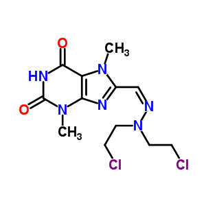 92168-05-3  8-{(Z)-[bis(2-chloroethyl)hydrazono]methyl}-3,7-dimethyl-3,7-dihydro-1H-purine-2,6-dione