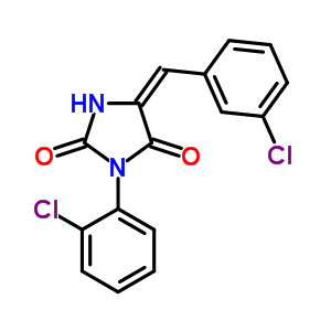 97310-69-5  (5E)-3-(2-chlorophenyl)-5-[(3-chlorophenyl)methylidene]imidazolidine-2,4-dione