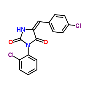 97310-72-0  (5E)-3-(2-chlorophenyl)-5-[(4-chlorophenyl)methylidene]imidazolidine-2,4-dione